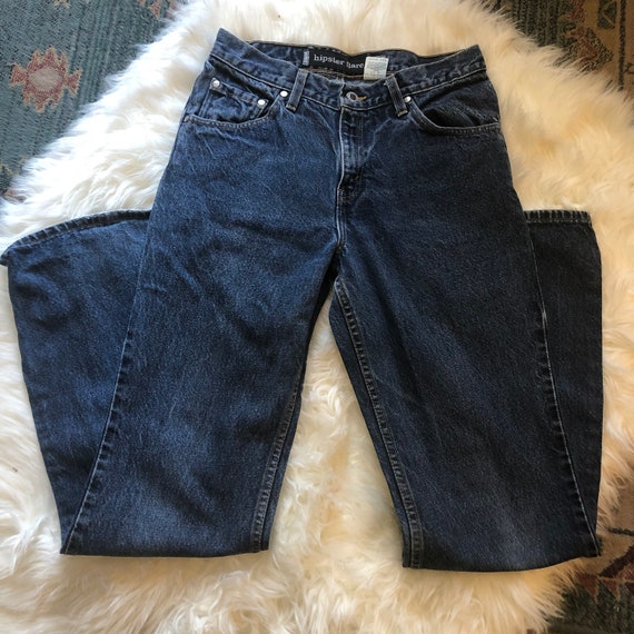 Vintage 90s early 2000s Levi’s hipster flare silv… - image 1