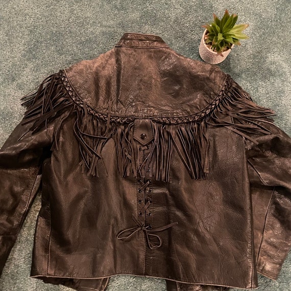 Vintage 80s First Genuine Leather jacket - image 4