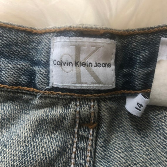 Old dead stock vintage 1990s Calvin Klein Jean sh… - image 5