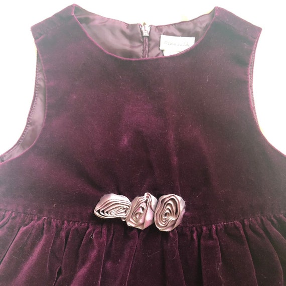 Vintage 90s Gymboree little girls velvet dress
