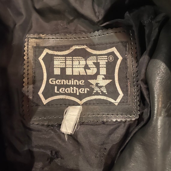 Vintage 80s First Genuine Leather jacket - image 2