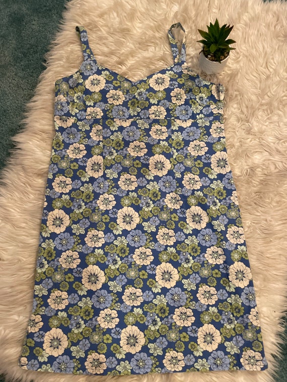 Vintage 90s Old Navy floral tank dress