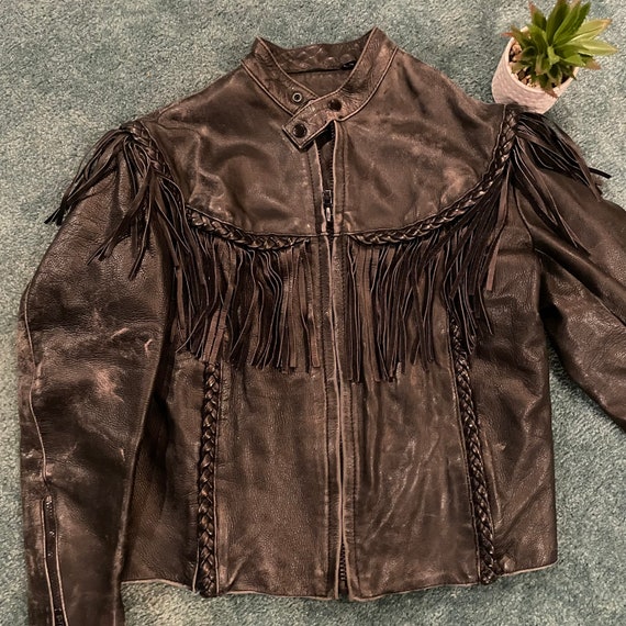 Vintage 80s First Genuine Leather jacket - image 8