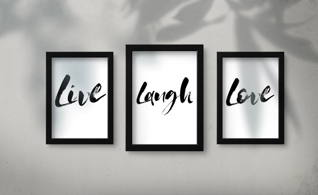 Set of 3 Printable Art Minimalist Typography Poster Text Art Print ...