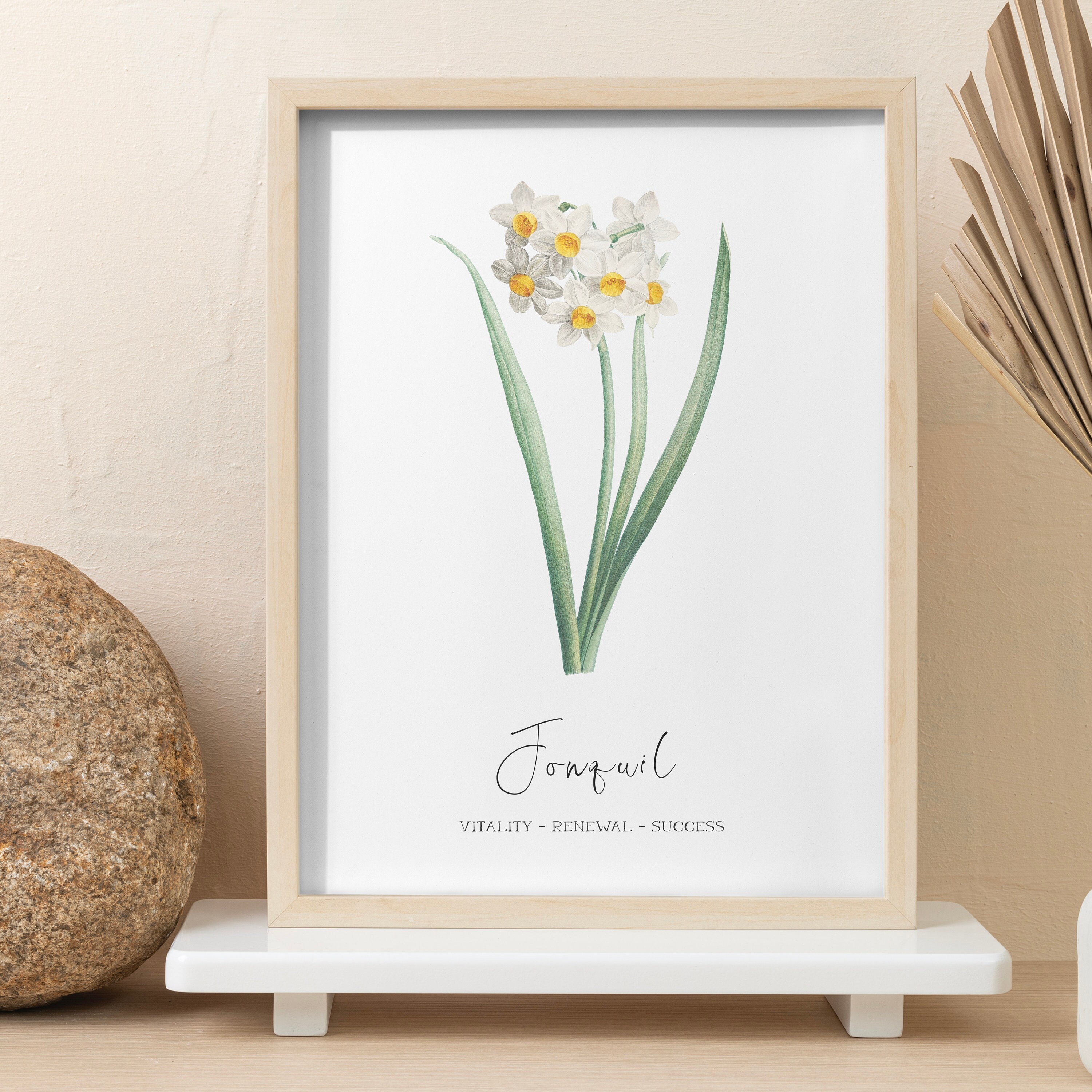 MARCH BIRTH FLOWER Jonquil Floral Print Nursery Print Digital Download
