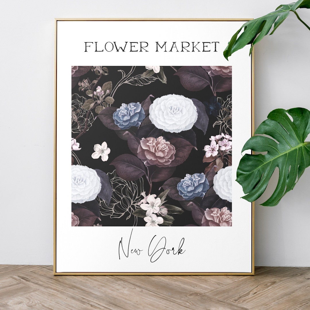 FLOWER MARKET NEW York Digital Download, Flower Market New York Poster