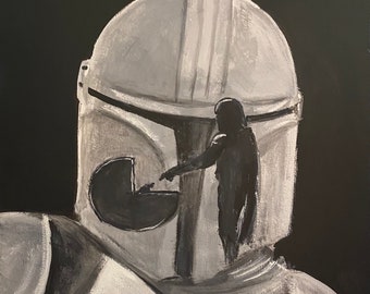 SALE ITEMS Star Wars Fan Art Mandalorian Fan Art, Star Wars Fan Art Ornaments, Mandalorian Fan Art Ornaments