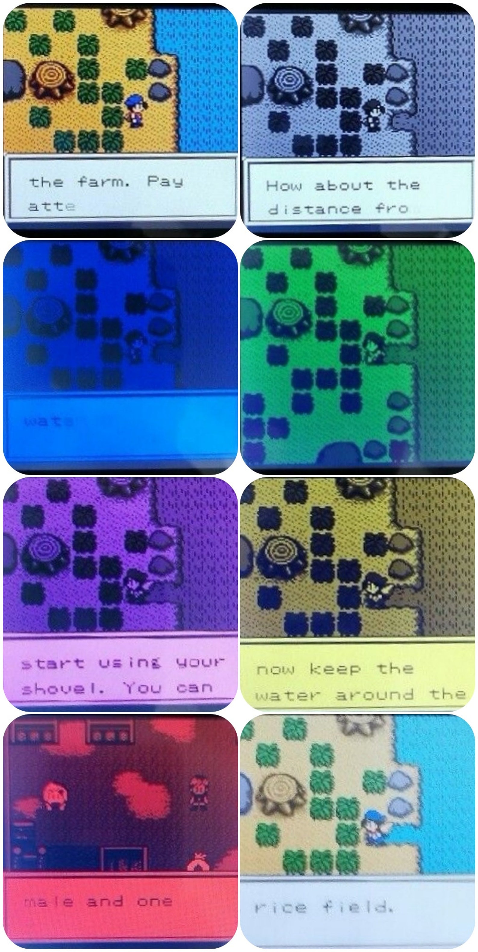 Game Boy Color Backlight Mod Kit with 8 Colored Palettes Etsy