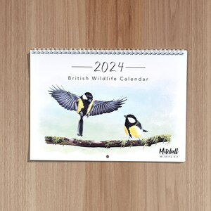 British Wildlife Wall Calendar 2024 image 2