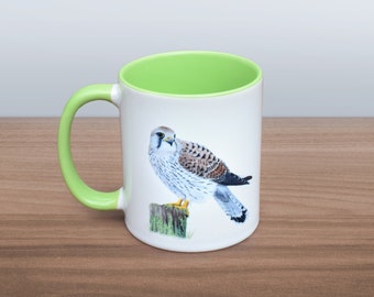 Kestrel Ceramic Mug - by Mitchell Wildlife Art