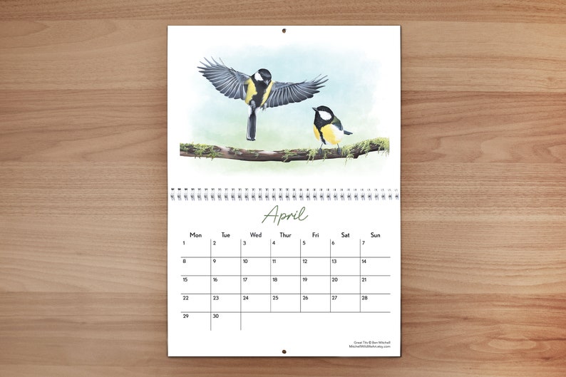 British Wildlife Wall Calendar 2024 image 4