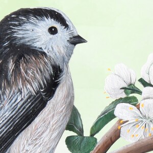 Happy Wedding Day Long Tailed Tits Blank Greetings Card British Wildlife image 4