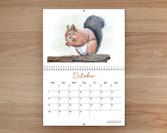 British Wildlife Wall Calendar 2024