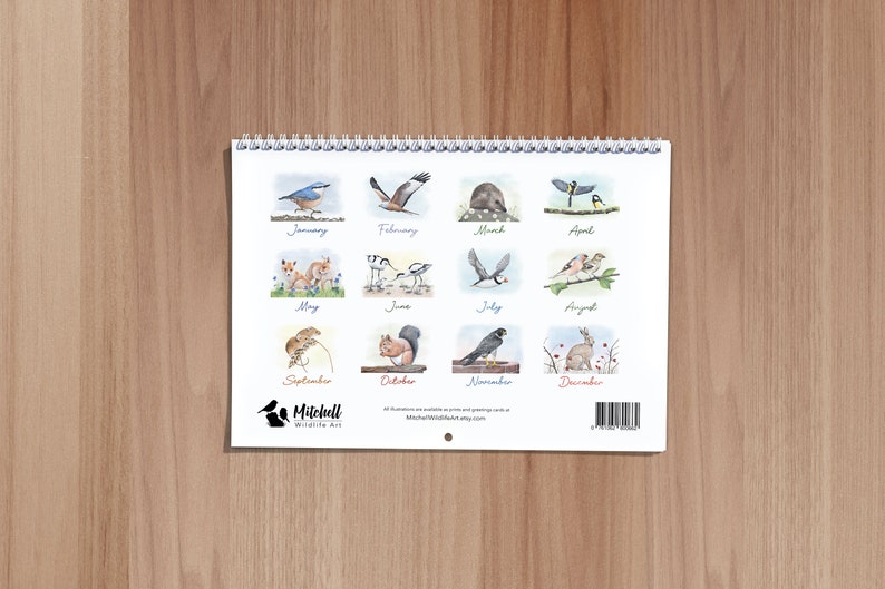 British Wildlife Wall Calendar 2024 image 7