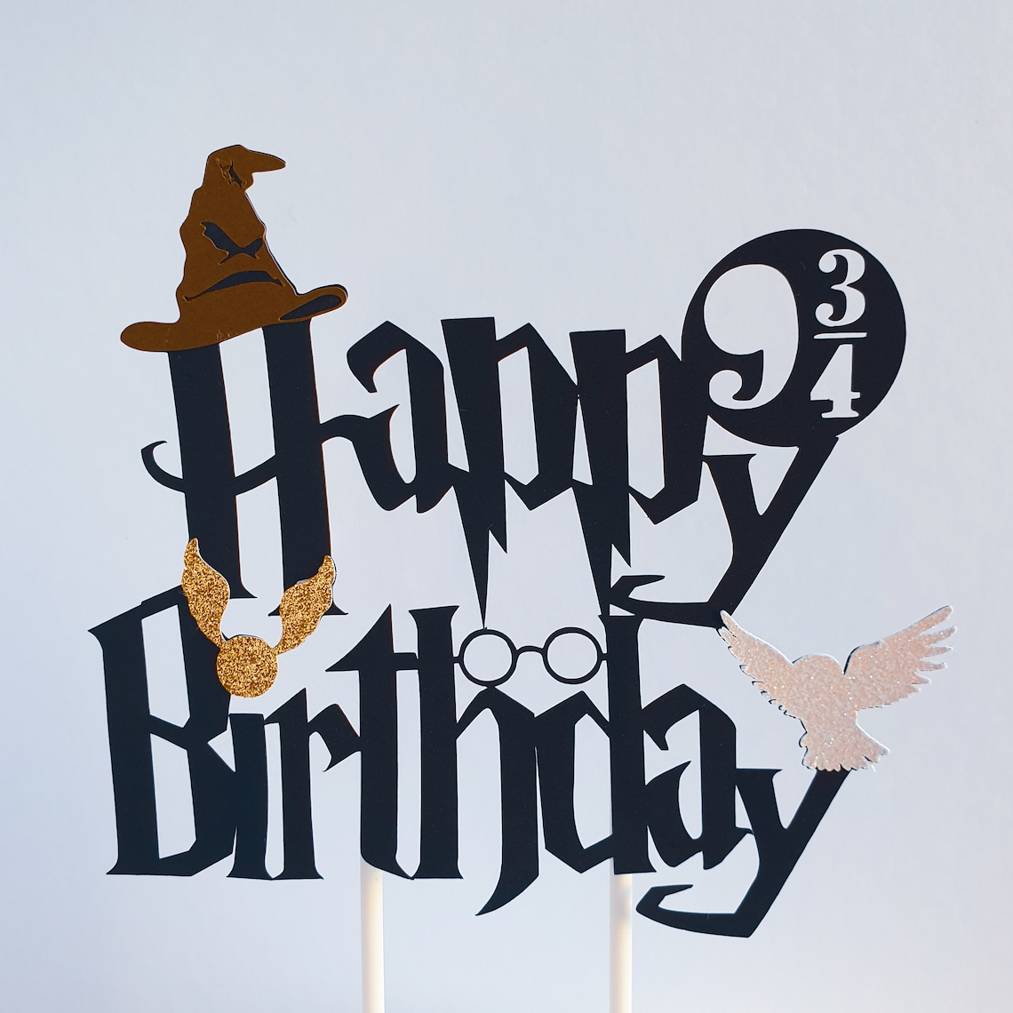 Harry Potter Cake Topper Feliz cumpleaños Etsy México