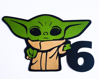 Star Wars Yoda Jedi Master Clone Stormtrooper Figure Cake Topper K1109_J_Gx3 