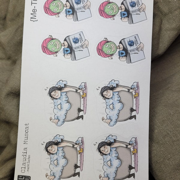 Sticker-Sheet "Mini's" Me-Time