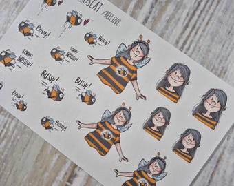 Sticker-Sheet "BeeLove" Mini