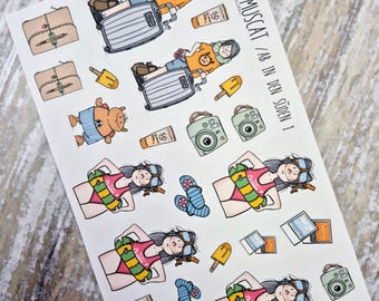 Sticker-Sheet "Mini's" Ab in den Süden 1