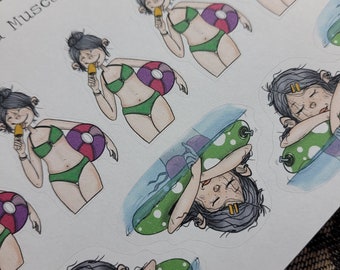 Sticker-Sheet "Mini's" Sommerzeit