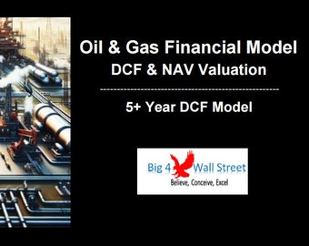 Oil & Gas Financial Model – DCF and NAV Valuation (5+ Yrs.)