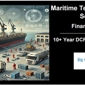Maritime Technical Support Services Financial Model (10+ Yrs. DCF and Valuation)