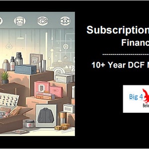 Subscription Box Business - Financial Model (10+ Yrs. DCF and Valuation)