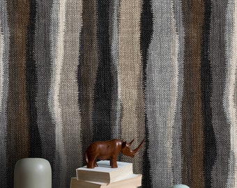 African Retro Wallpaper, Trend Self Adhesive Wall Mural, Removable Modern Peel and Stick Minimal Wall Covering