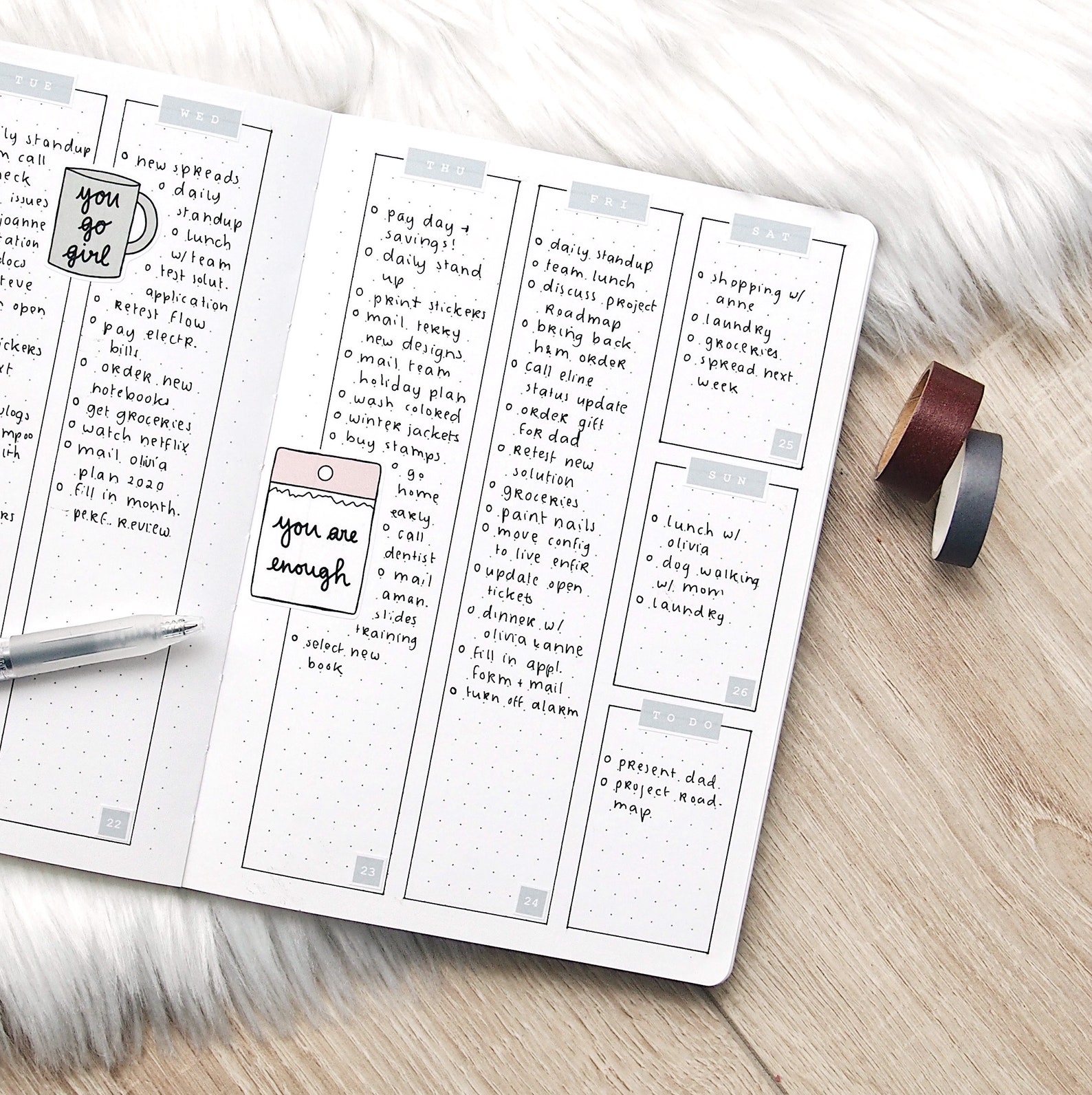 Printable Bullet Journal Kit Stay Positive planner kit Etsy