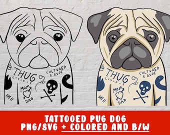 Download Funny Pug Svg Etsy