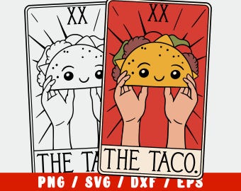 Taco SVG Cut File - Mexican Food Tacos Cinco De Mayo Mexico (vinyl decal for silhouette cricut iron on transfer on mug shirt fabric design)