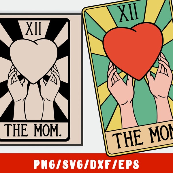 Mom SVG Cricut File - Funny Mom Tarot Card - Mothers Day svg - Mommy Unicorn Wife Bosss Mother SVG Png Dxf Eps Instant Download Shirt