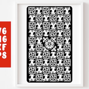 Tarot SVG - Rückseite der Karte (png eps decal Silhouette Cricut Bügelbild auf Transfer auf Tasse Shirt Stoffdesign)