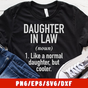 Daughter In Law SVG Cricut Datei - Stepdaughter SVG Png Dxf Eps Sofort Download