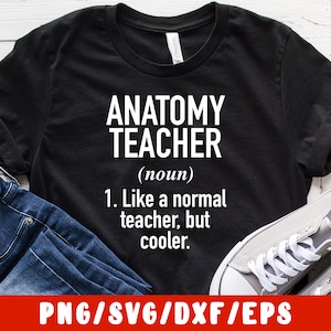 Anatomie Lehrer SVG geschnitten Datei - Medizin Doktor Med Medical School (Aufkleber Silhouette Kamee Cricut Eisen auf Transfer Becher Shirt Stoff Design)
