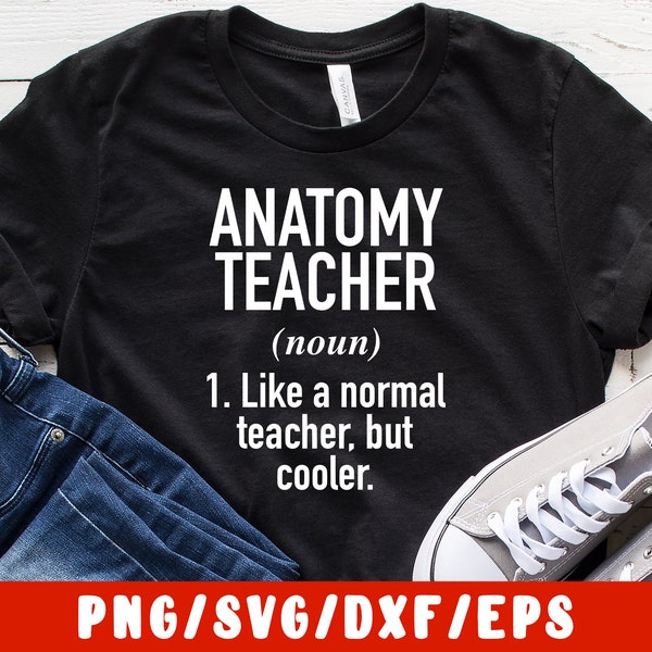 Anatomy Teacher SVG Cut File - Medicine Doctor Med Medical School (decal silhouette cameo cricut iron on transfer mug shirt fabric design)