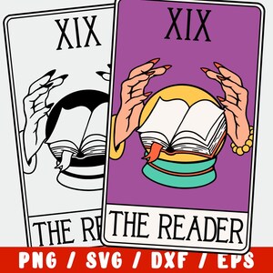 Buch SVG - Die Leser-Tarot-Karte - Witchy Edition - Bücherliebhaber