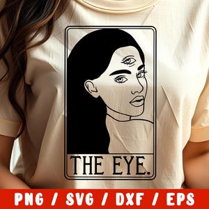 Third Eye SVG PNG - Witchy Boho Halloween - Mystical Witch Wicca Wiccan Printable New Age For Shirts Wall Art - Cricut / Instant Download