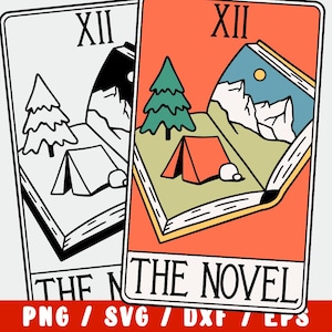 Boek SVG - Reader Tarot Card - The Novel