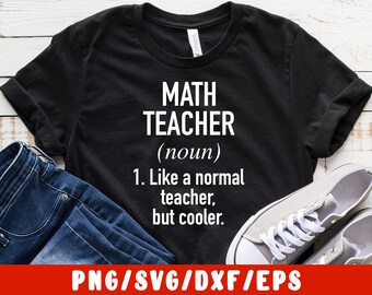 Math Teacher SVG Cut File - Mathematics Defined (vinyl decal for silhouette cameo cricut iron on transfer on mug shirt fabric design)