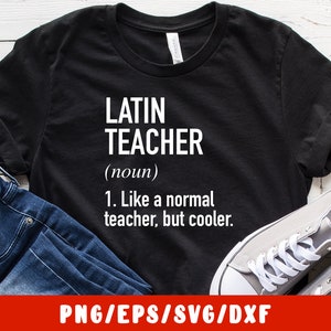 Latin Lehrer SVG geschnitten Datei - (Vinyl-Aufkleber für Silhouette Kamee Cricut Eisen auf Transfer auf Becher Shirt Stoff-Design)