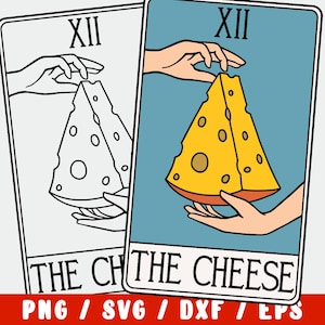 Kaas SVG - Foodie Tarotkaart