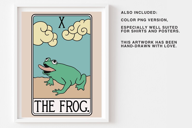 Frog SVG Cut File Tarot Toad Frogs Animal Princess vinyl Etsy