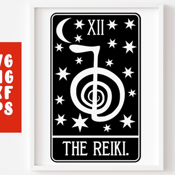 Reiki SVG - Alternative Medicine svg - Tarot Card svg - Healer Yoga Meditation Acupuncture - Chakras (decal silhouette cameo cricut)