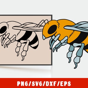 Bee SVG Cut File - Honey Beekeeping SVG Cute Bumble Bee Svg (vinyl sticker voor silhouet cricut ijzer op transfer op mok shirt stof ontwerp)