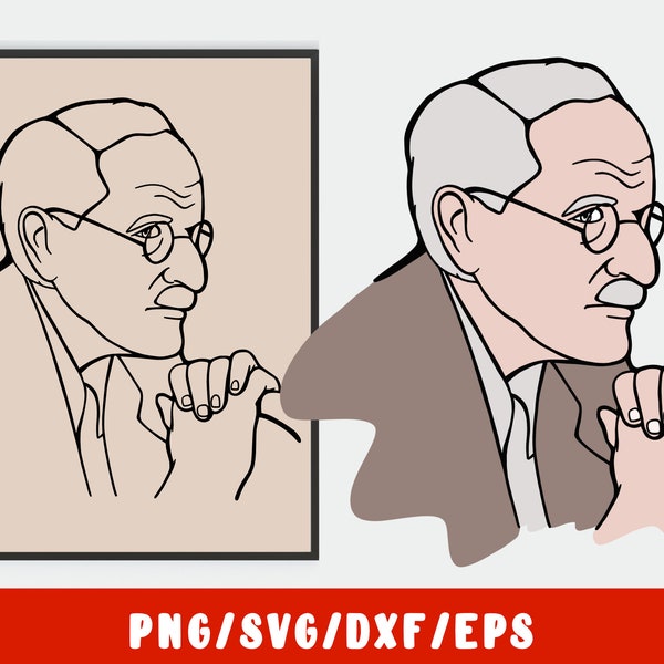 Carl Gustav Jung Svg Etsy Carl Gustav Jung Svg Etsy