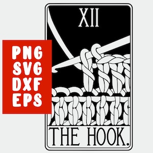 Fichier Cricut SVG SVG - pelote de laine - tricot de laine - carte de tarot en tricot - chemise à téléchargement immédiat Decor Png Dxf Eps
