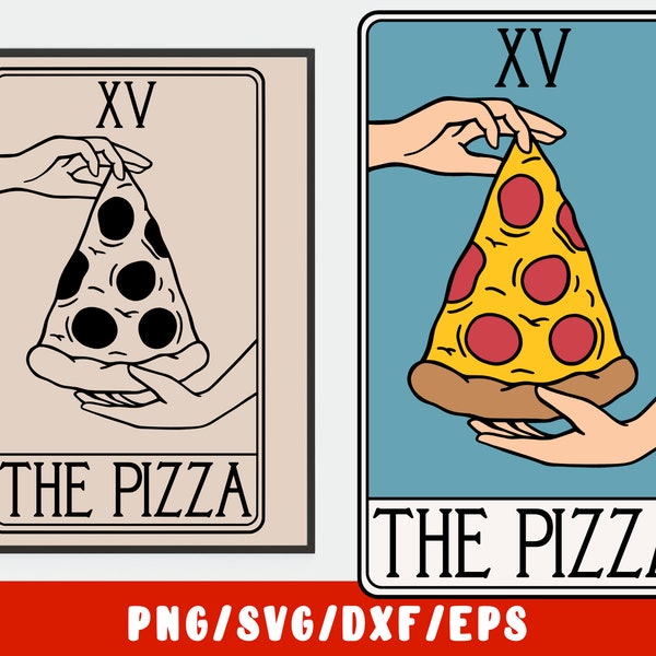 Pizza SVG - Tarot Card - Pizzeria - Italian Food Restaurant