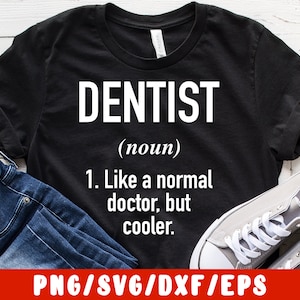 Arquivo de corte SVG de dentista - Dentista dente médico ortodontista (silhueta de decalque de vinil cameo cricut ferro em caneca de transferência design de tecido de camisa)