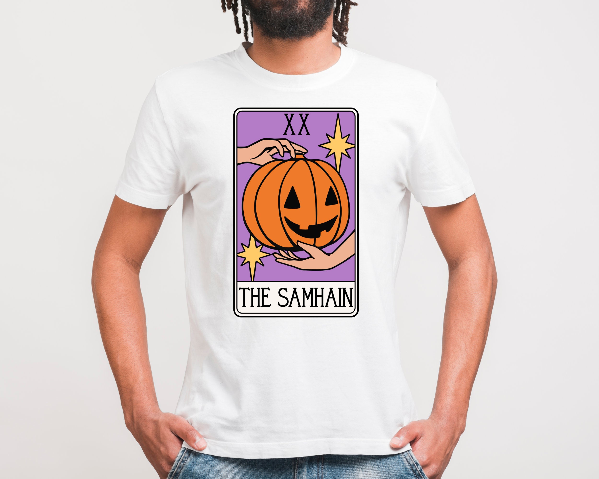 Samhain Svg Funny Halloween Tarot Card Witchy Celestial - Etsy